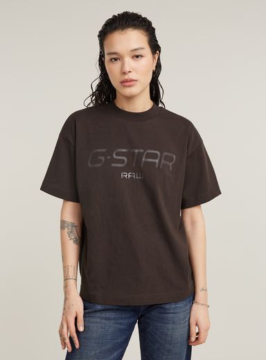 Shiny Print Loose Top